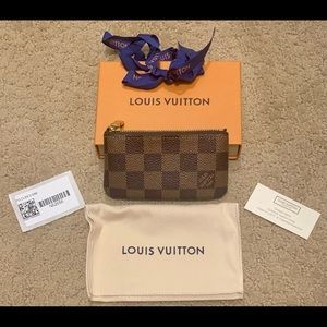 Louis Vuitton Damier Ebene Canvas Key Pouch